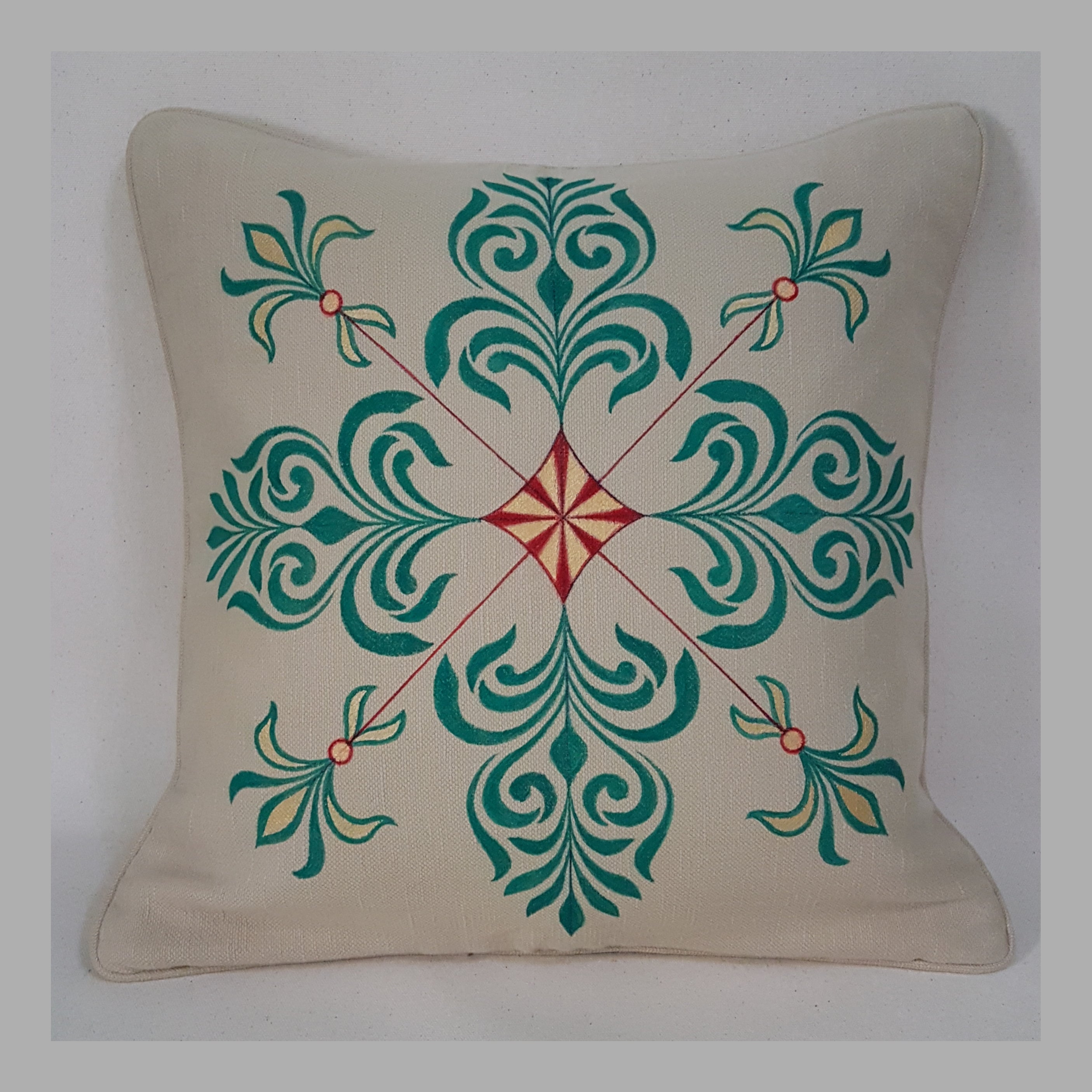 Hand Painted Cushion Cover