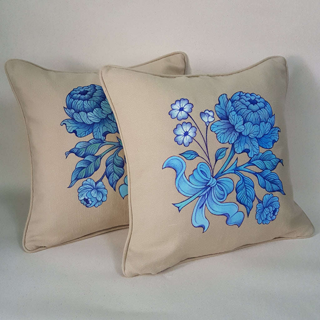 Hand Painted Cushion Cover